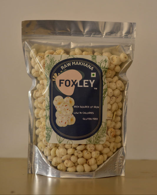 Premium Raw Makhana – Jumbo Size | 250g Zipper Pack